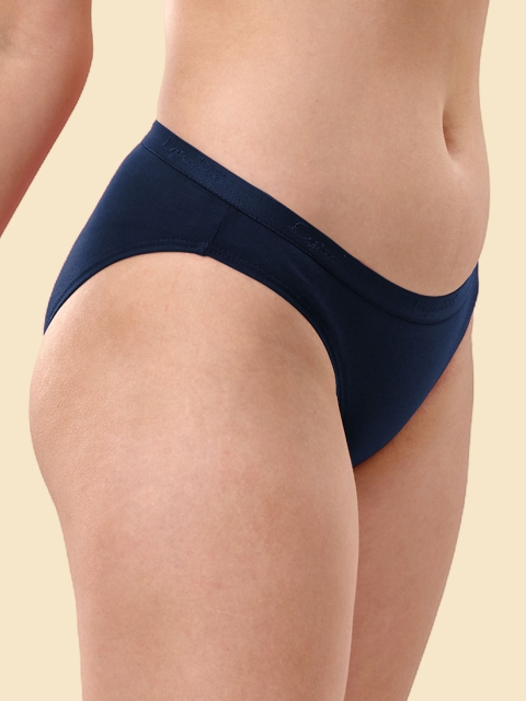LYRA Women Pack Of 4 Assorted Solid Cotton Hipster Briefs - Image 2