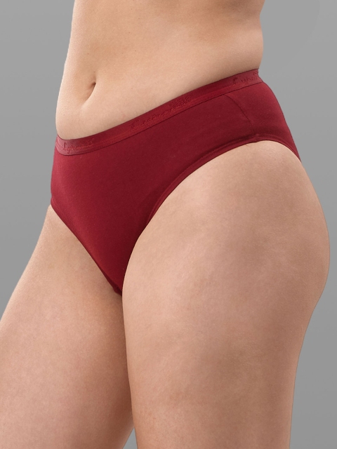 LYRA Women Pack Of 4 Assorted Solid Cotton Hipster Briefs - Image 3