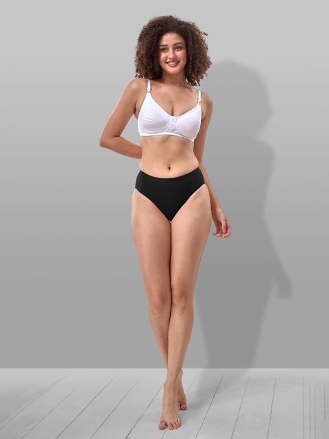 LYRA Women Pack Of 2 Assorted Solid Cotton Hipster Briefs - Image 5