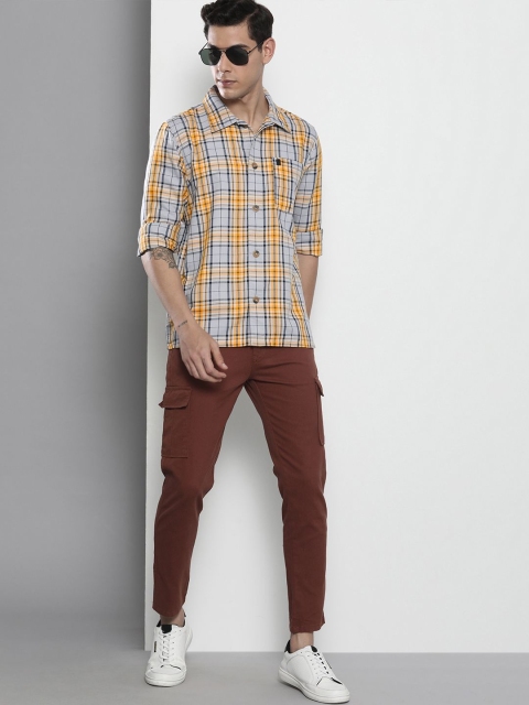 The Indian Garage Co Tartan Checked Pure Cotton Casual Shirt - Image 6