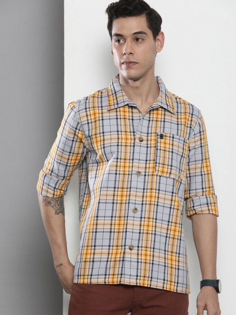 The Indian Garage Co Tartan Checked Pure Cotton Casual Shirt - Image 4