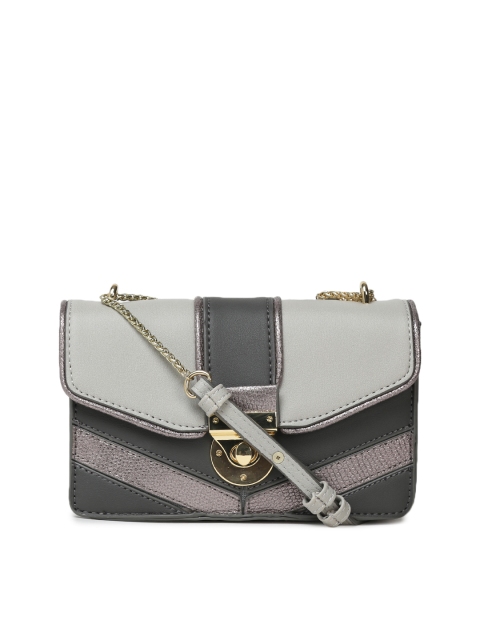 Accessorize Handbags Price List In India June 2018 Accessorize Grey Colourblocked Sling Bag