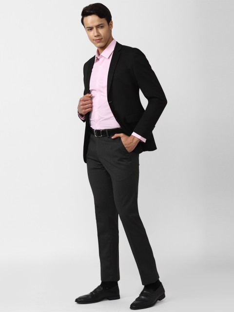 Peter England Men Pink Slim Fit Formal Shirt - Image 5