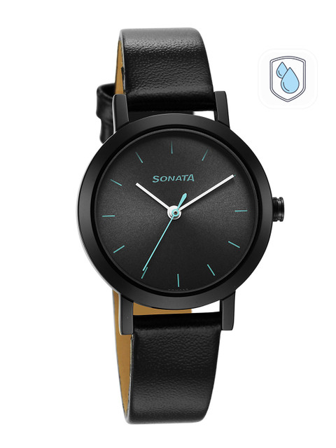 Sonata Essentials Quartz Analog With Anthracite Dial Watch For Women - Nt8174nl02