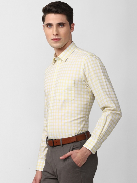 Peter England Men Slim Fit Checked Formal Shirt - Image 3