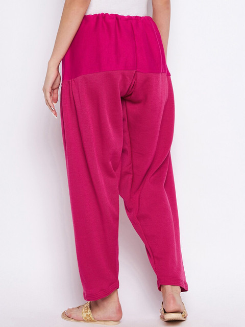 Clora Creation Women Pack Of 2 Grey & Magenta Solid Woolen Salwars - Image 4