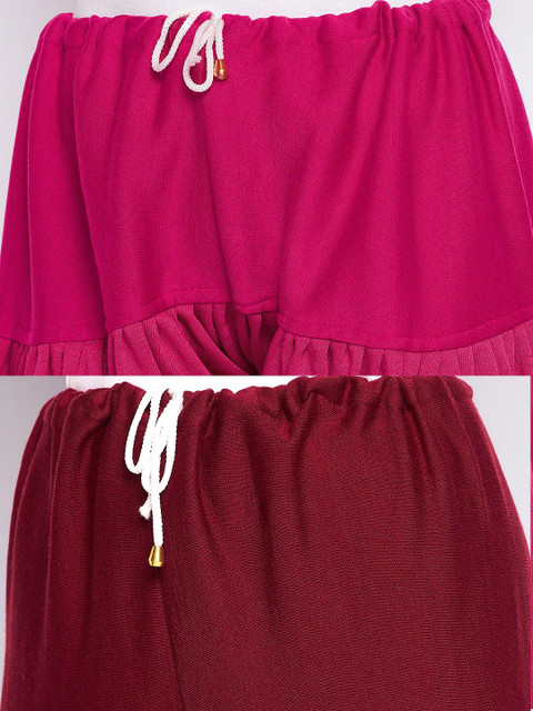 Clora Creation Women Pack Of 2 Magenta & Maroon Solid Woolen Salwars - Image 6