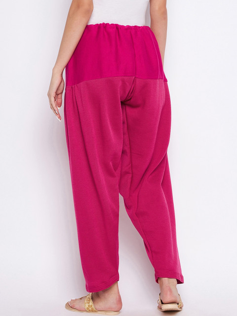 Clora Creation Women Pack Of 2 Magenta & Black Solid Salwar - Image 4