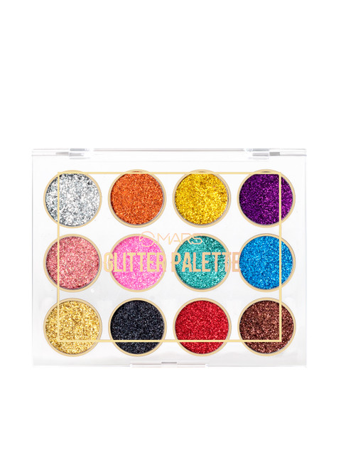 MARS 12 Shade Ultra Pigmented Glitter Eyeshadow Palette Shade-01