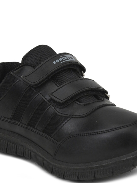 Liberty Kids Black Solid Velcro Casual Shoes - Image 5