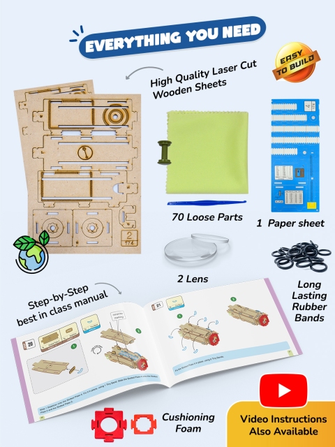 Smartivity Kids Beige Colored DIY Telescope - Image 5