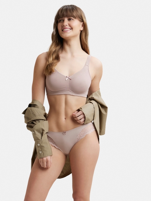 Jockey Wirefree Non Padded Cotton Full Coverage Everyday Bra-FE41 - Image 7