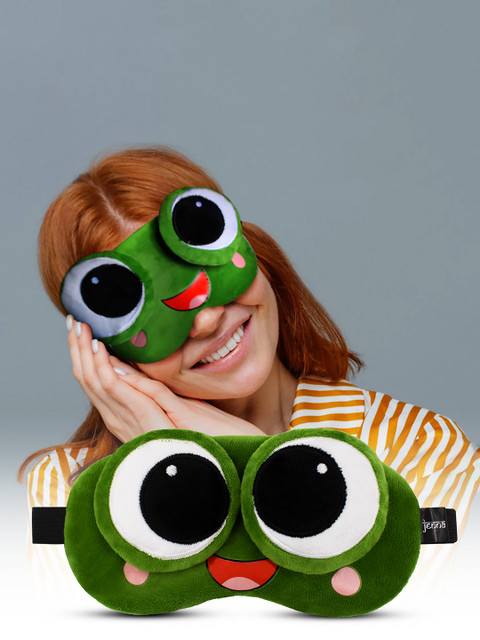 JENNA Printed Frog Sleeping Eye Mask