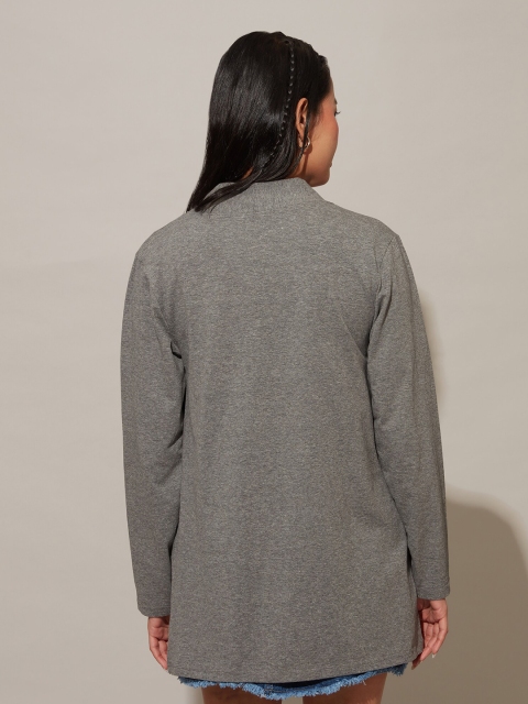 20Dresses Women Grey Cotton Longline Shrug - Image 5