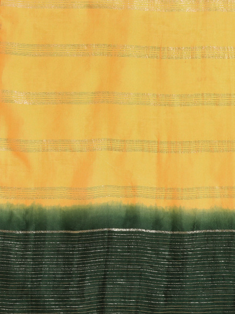 Sangria Women Green Ethnic Motifs Embroidered Pure Cotton Kurta with Trousers & With Dupatta - Image 4