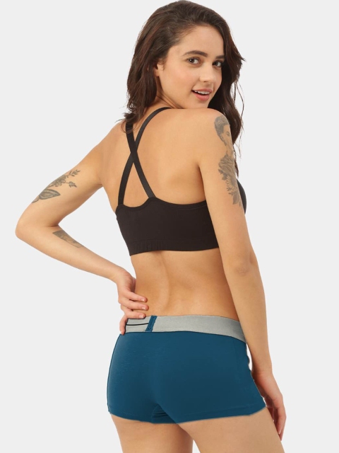 FREECULTR Women Blue Solid Micromodal Boy Shorts Brief - Image 6