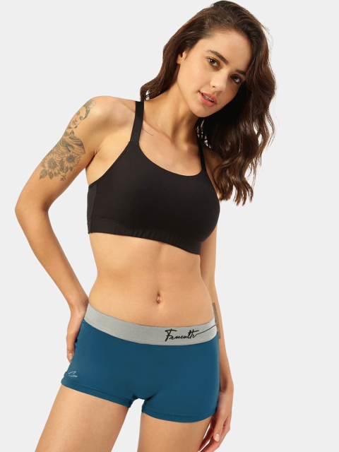 FREECULTR Women Blue Solid Micromodal Boy Shorts Brief - Image 4