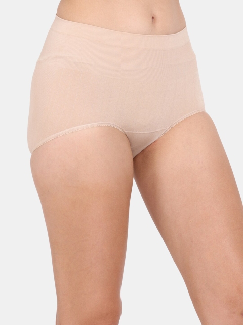 Amour Secret Women Nude Coloured Solid Anti Odour Hipster Briefs - Image 2