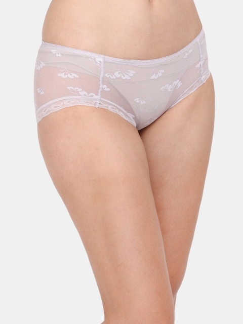 Amour Secret Women Purple Self-Design Anti Odour Hipster Briefs - Image 2