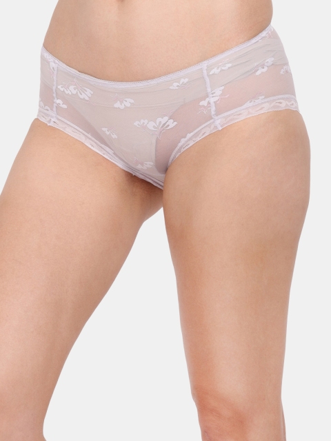 Amour Secret Women Purple Self-Design Anti Odour Hipster Briefs - Image 3