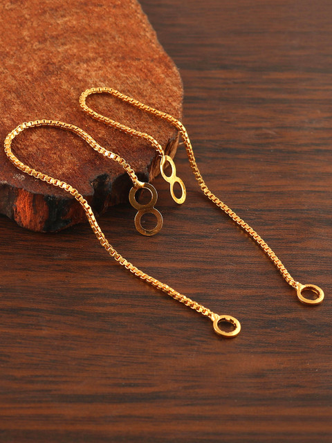 Jewar Mandi Gold Plated Classic Ear Cuff Earrings