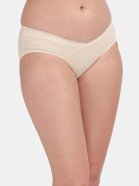 Amour Secret Women Cream-Colored Solid Anti-Odour Hipster Brief - Image 2