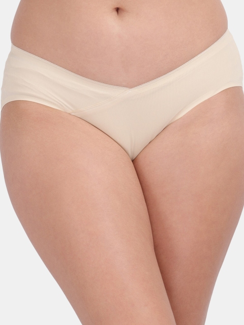 Amour Secret Women Cream-Colored Solid Anti-Odour Hipster Brief - Image 5