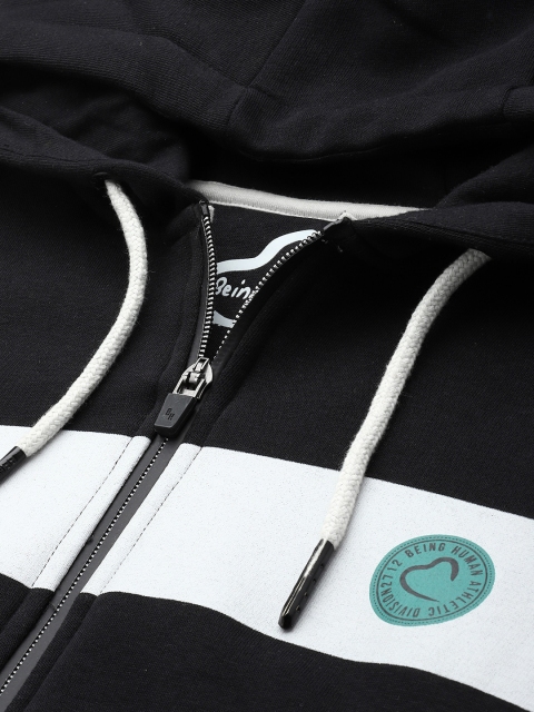 Being Human Striped Hooded Sweatshirt - Image 2