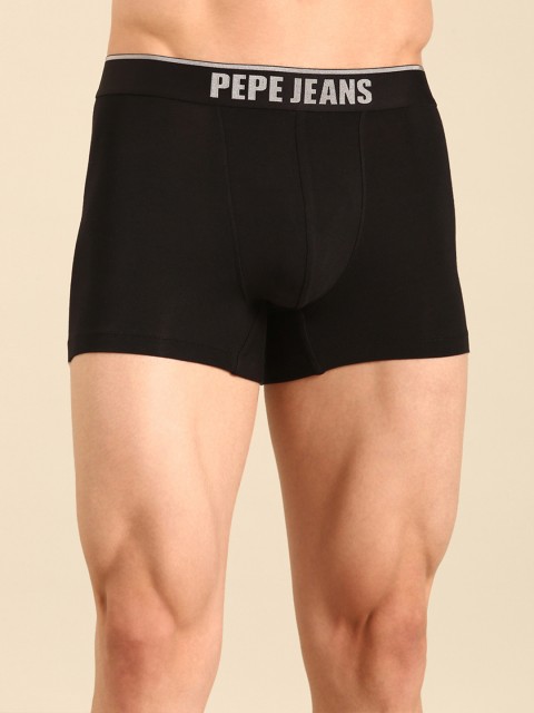 Pepe Jeans Men Navy Blue 4-Way Stretch Modal Trunk PPT01_NAVY_L - Image 2