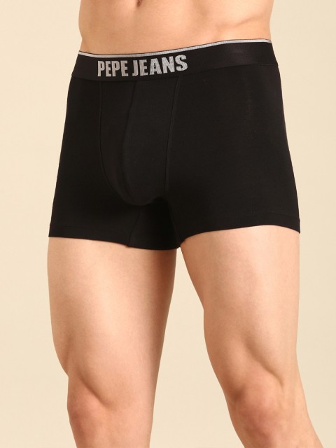 Pepe Jeans Men Navy Blue 4-Way Stretch Modal Trunk PPT01_NAVY_L - Image 4