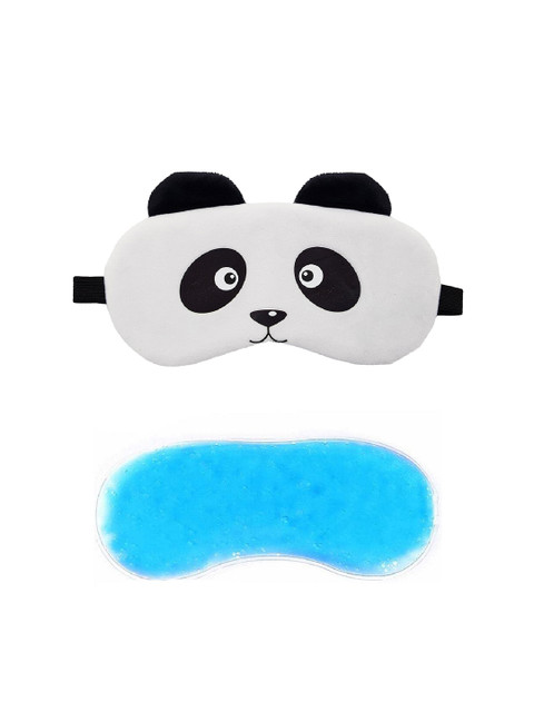 JENNA White Panda Sleeping Eye Mask With Gel