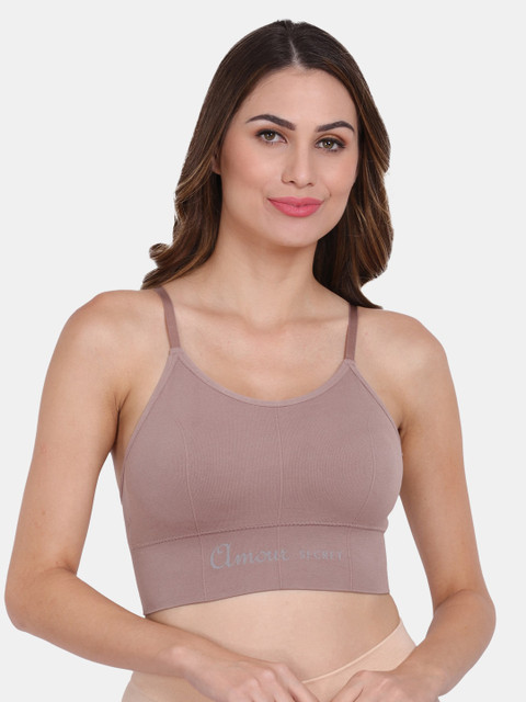 Amour Secret Mauve Removable Lightly Padded Sports Bra