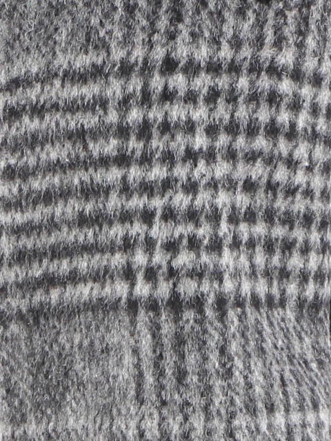 Bonjour Men Black & Grey Checked Winter Gloves - Image 4