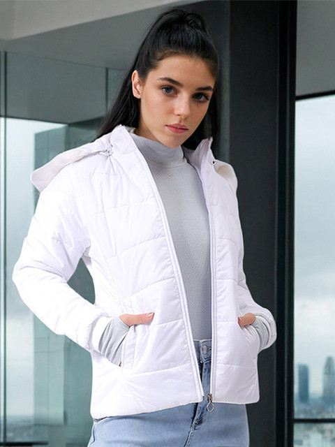 Freehand by The Indian Garage Co Women White Outdoor Tailored Jacket