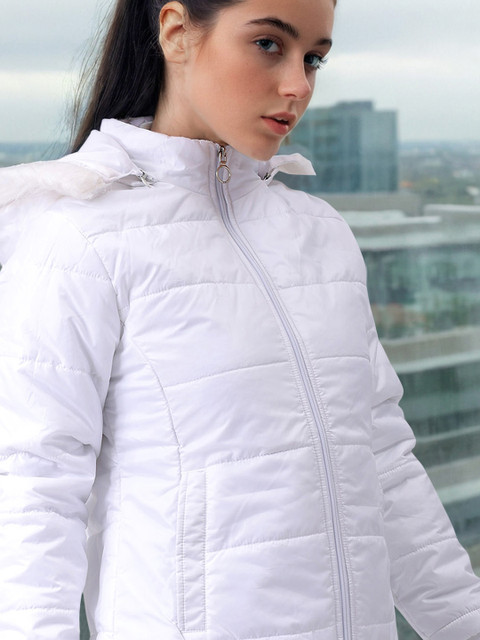 Freehand by The Indian Garage Co Women White Outdoor Tailored Jacket - Image 2