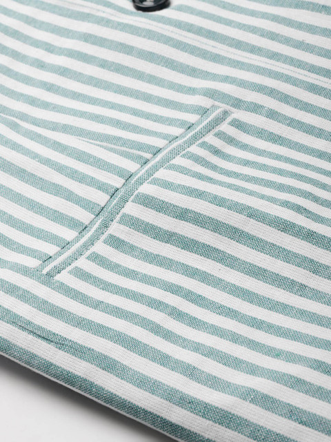 Cottinfab Women Striped Pure Cotton Formal Blazer - Image 7