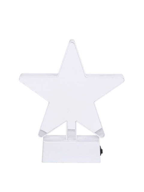TAYHAA White & Gold-Toned Star Shaped LED Lighting with Mirror - Image 3