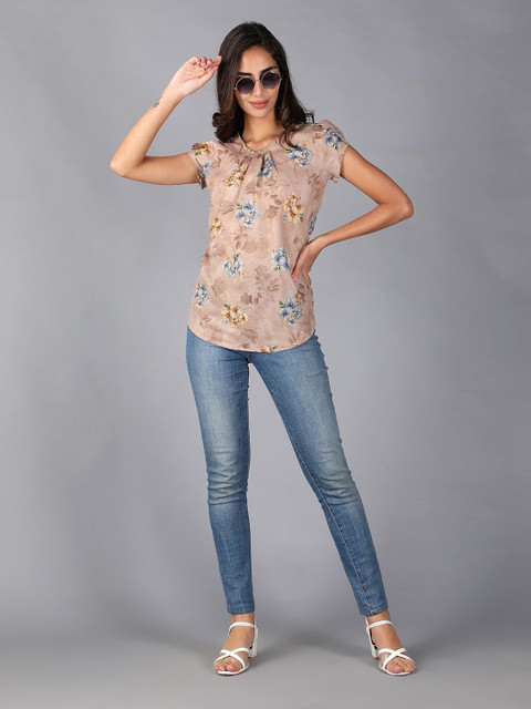 Cot'N Soft Floral Printed Pure Cotton Top - Image 7