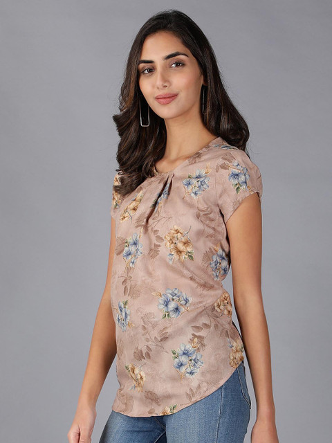 Cot'N Soft Floral Printed Pure Cotton Top - Image 4