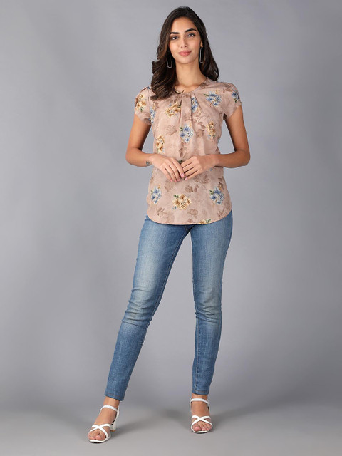Cot'N Soft Floral Printed Pure Cotton Top - Image 6