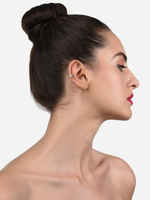 AMI Set of 2 Contemporary Ear Cuff Earrings - Image 4