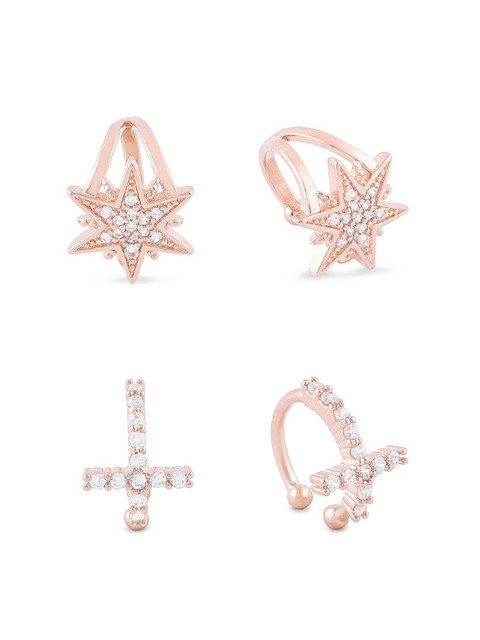 AMI Set of 2 Contemporary Ear Cuff Earrings - Image 2