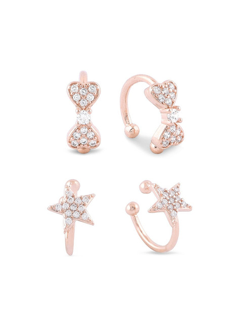 AMI Set of 2 Contemporary Ear Cuff Earrings - Image 3