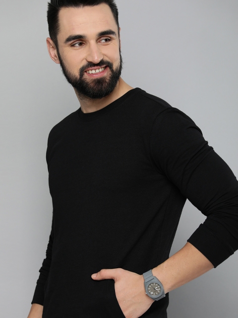 HERE&NOW Men Pure Cotton Sweatshirt