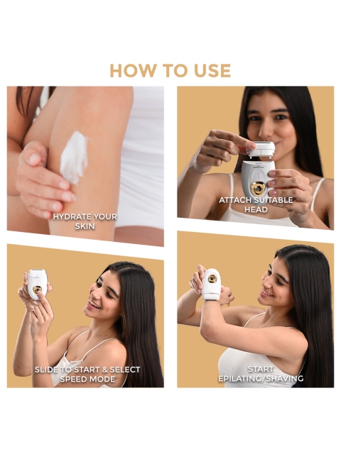 WINSTON Women Rechargeable 2-in-1 Body Epilator & Shaver with Smooth Glide Technology - Image 2
