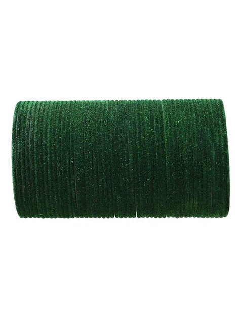 FEMMIBELLA Set Of 36 Glossy Velvet Bangle