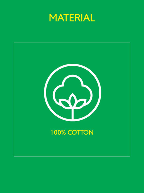 United Colors of Benetton Yellow & Blue Set Of 4 Pure Cotton 450 GSM Towel Set - Image 4