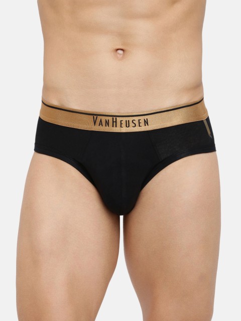 Van Heusen Innerwear Men Solid Antibacterial Colour Fresh Briefs