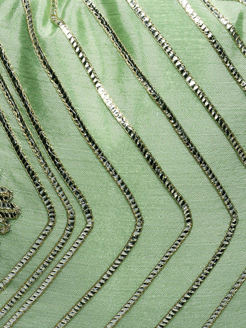 LIKAA Bridal Zig Zag Gota Work Matka Potli - Image 7