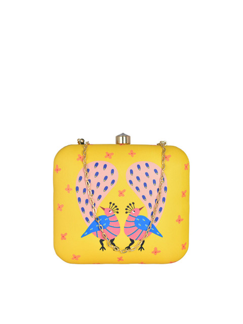 ARTKLIM Printed Box Clutch - Image 2